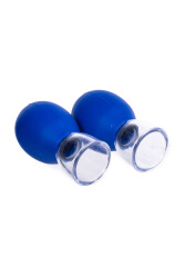 Silikon Gesichts-Massagecups Blau 2er Set - 2