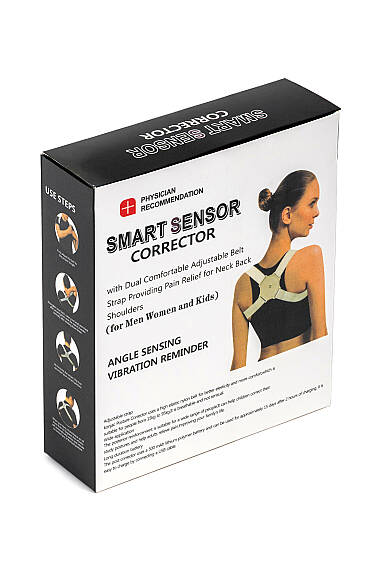 Smart Sensor Posture Corrector with Vibration Alert – Posture Support Brace - 5