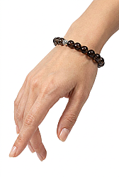 Smoky Quartz 10 mm Natural Stone Bracelet - 2