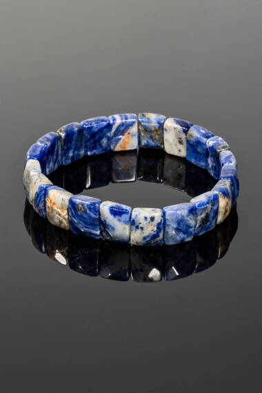 Sodalit Taşı Doğal Taş Rolex Bileklik - 3