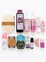 Special Rose Glow Gift Set – Women's Care Set | Spa & Aromatherapy Box | Gua Sha, Burner, Rose Care Products - 3