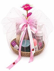 Special Rose Glow Gift Set – Women's Care Set | Spa & Aromatherapy Box | Gua Sha, Burner, Rose Care Products - 1