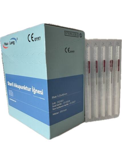 Sterile Acupuncture Needle (0.25x40 mm) (200 pcs) - 2