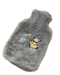 Stitch Figürlü Gri Peluş Sıcak Su Torbası(1 litre) - 