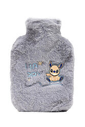 Stitch Figürlü Gri Peluş Sıcak Su Torbası(1 litre) - 