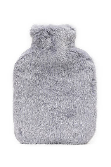 Stitch Figürlü Gri Peluş Sıcak Su Torbası(1 litre) - 2