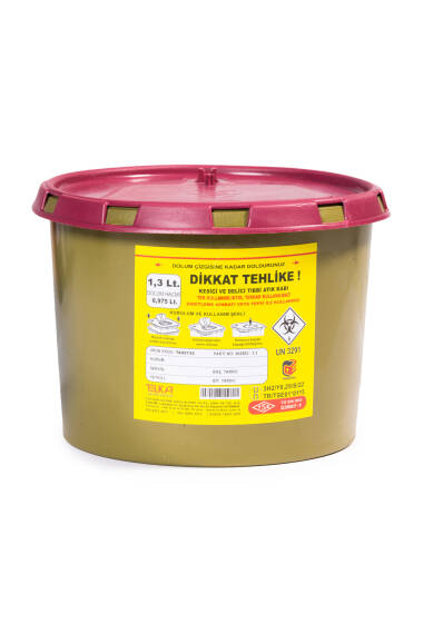 Tıbbi Atık Kovası 1,3 LT. - 1