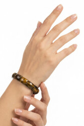 Tiger’s Eye Natural Stone Rolex Bracelet (Rectangular) - 2