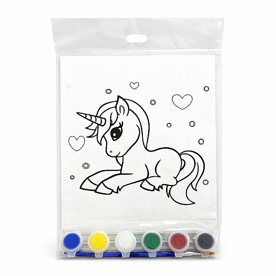 Unicorn Cardboard Coloring Set - 1