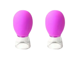 Ventouses de Massage Facial en Silicone Bleues – Lot de 2 - 4