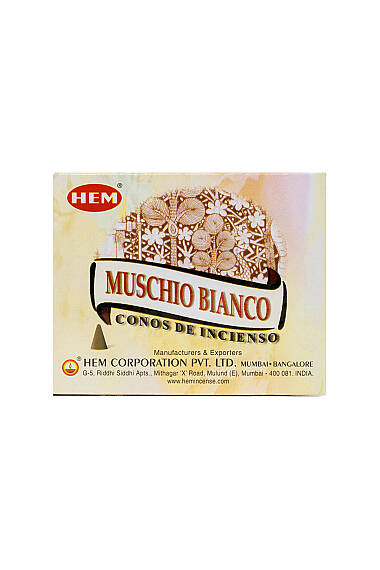 White Musk Cone Incense - 2