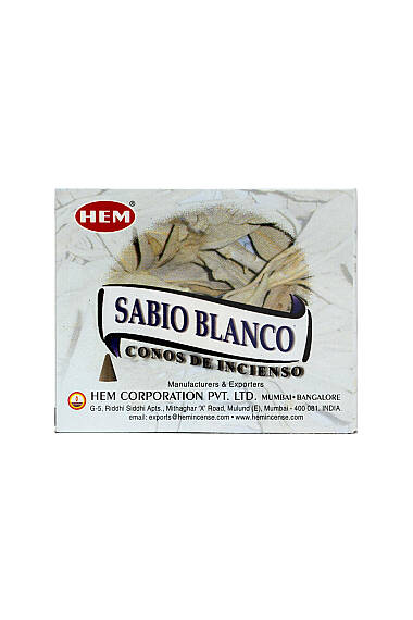 White Sage Aromalı Konik Tütsü - 1