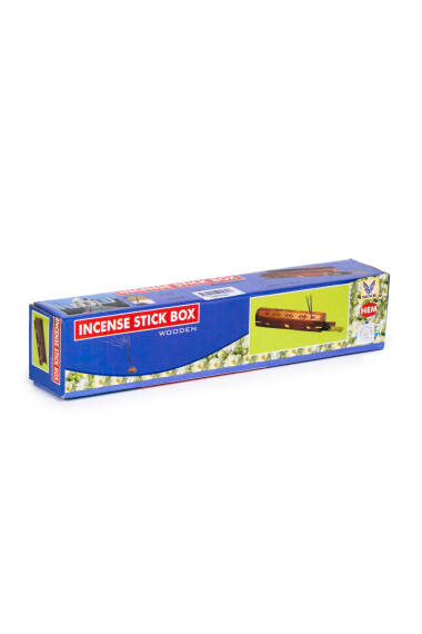 Wooden Lid Incense Holder with Small Compartment - 9
