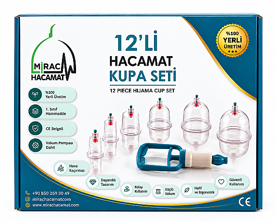 Yeni Tasarım 12'li Hacamat Kupası Seti - 1